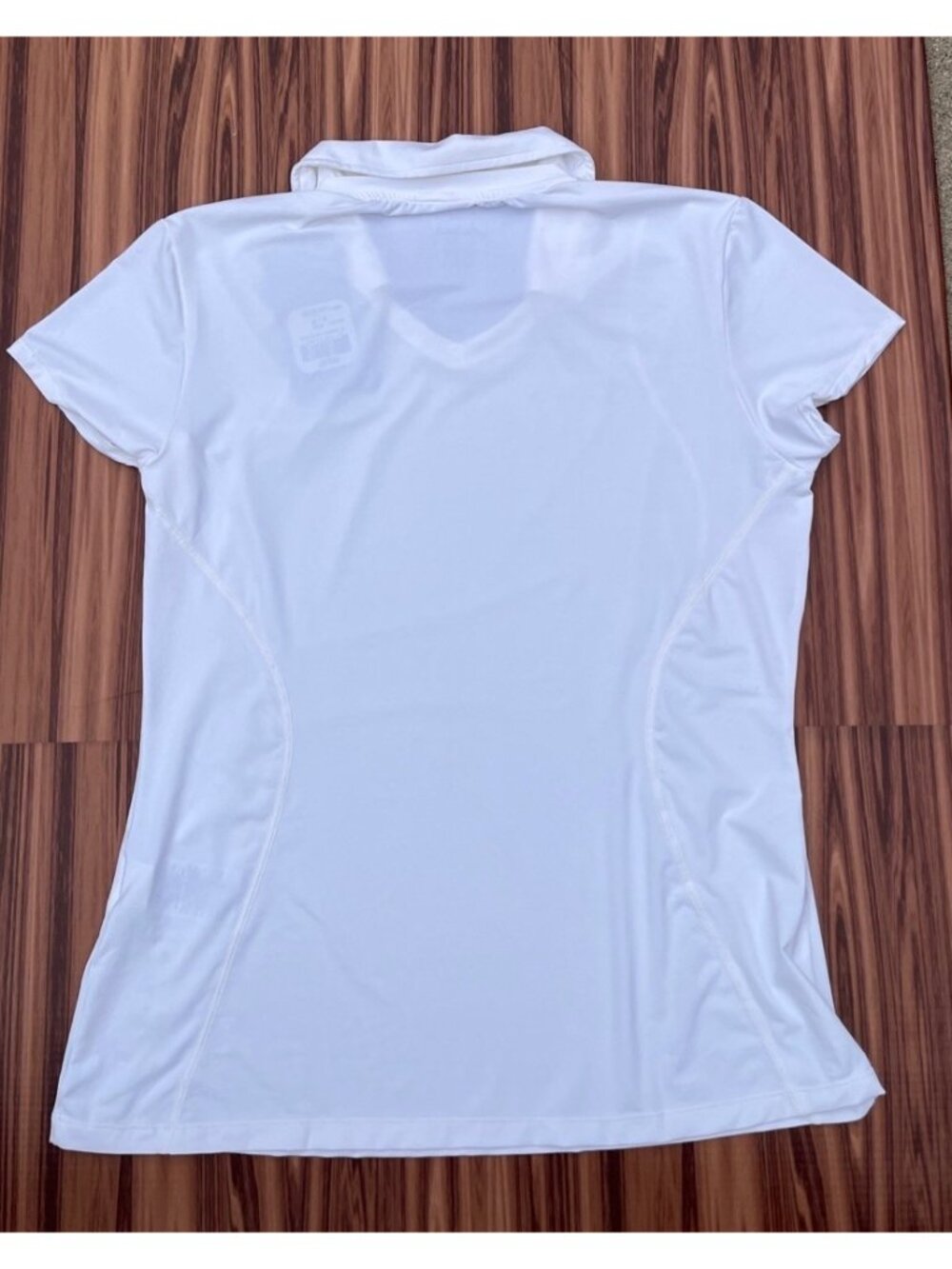 NWT ASICS Attacker Cap Sleeve Top White Small Workout - Picture 2 of 11